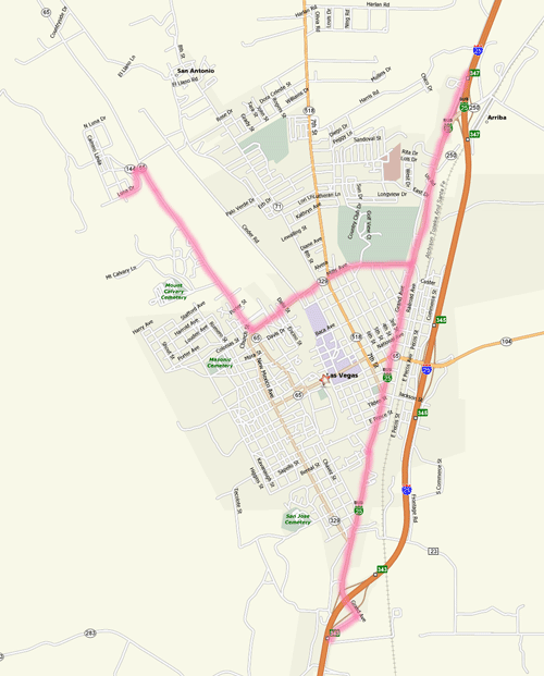 Map to LCC Main Campus