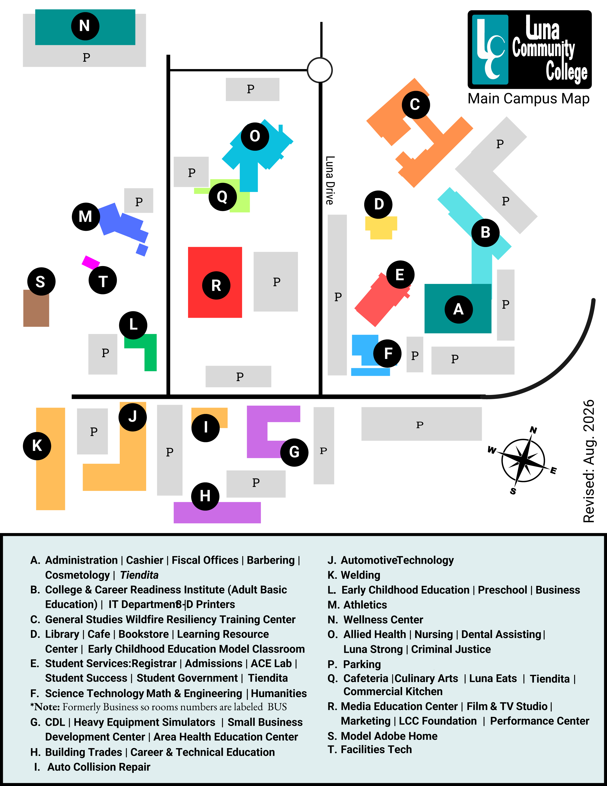2026 Luna Community College Map