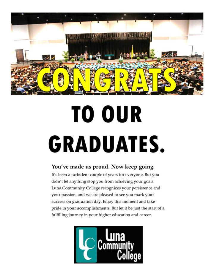 Luna Community College - Congratulations to the 2022 Luna nursing graduates  who participated in a pinning ceremony on Friday, July 29. Luna has its  2022 graduation ceremony at 10 a.m. on Saturday