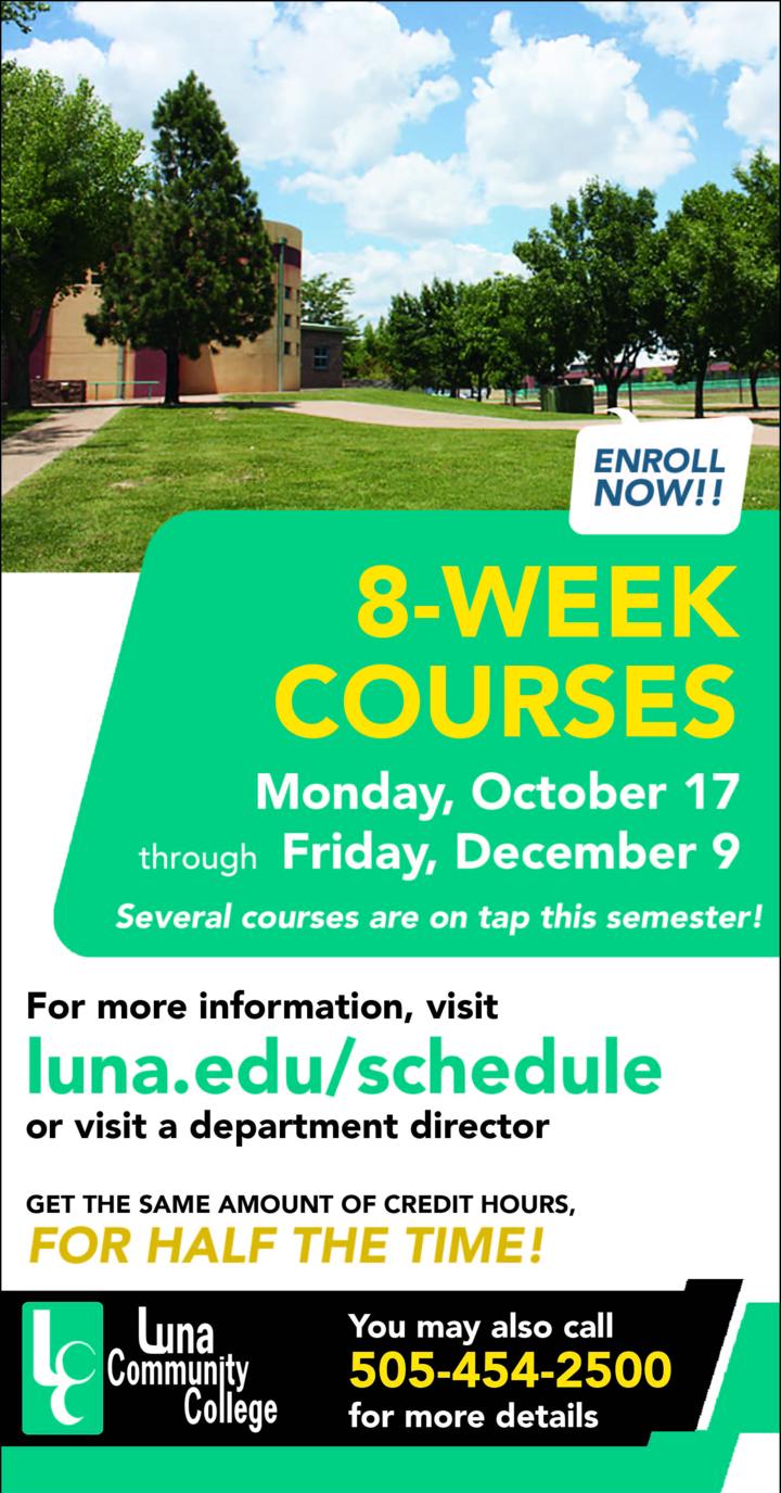 News Signup for Luna's 8week courses!